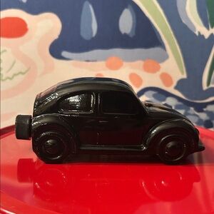 Vintage Avon Black glass Volkswagen Beetle Wild Country After Shave  (empty)